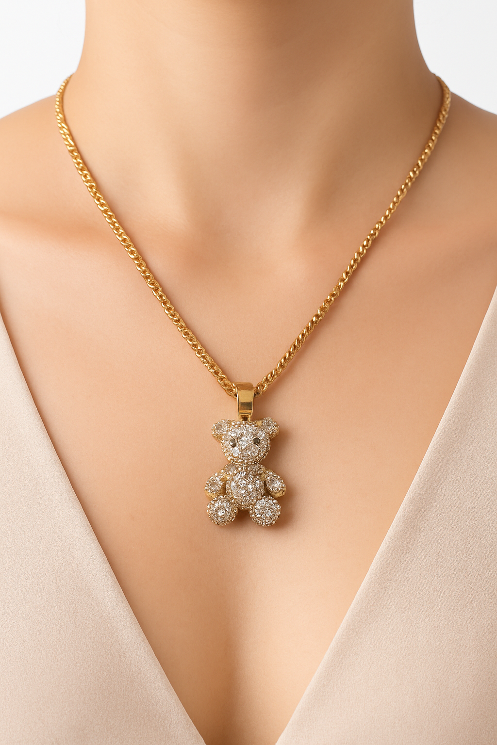 Glistening Gold Teddy Bear