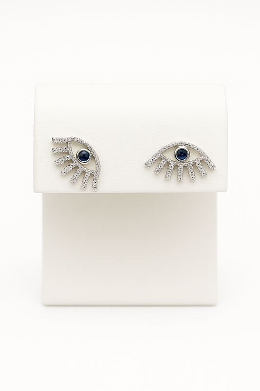 Evil Eye Diamond Earrings